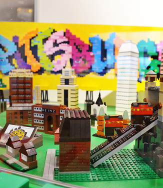 Bricksburgh exhibit of the Pittsburgh Incline.