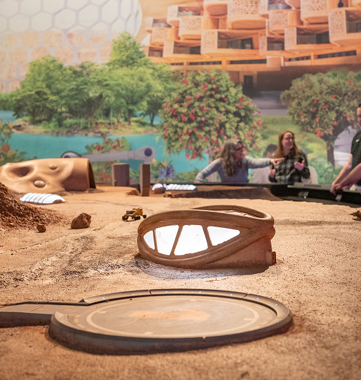 A Martian Settlement inside the Mars: The Next Giant Leap exhibit.