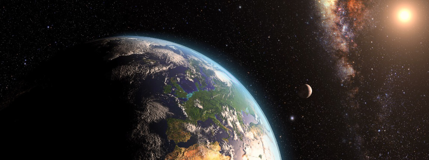 Earth from outer space.