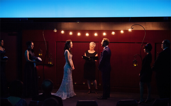 A wedding at Buhl Planetarium