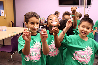 Students at summer camp